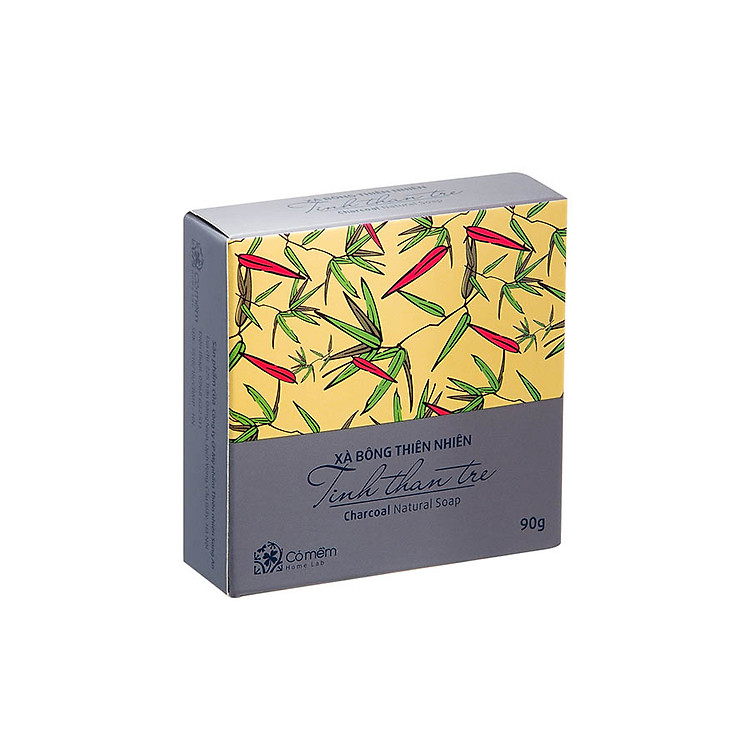 Xà bông Tắm Và Rửa Mặt Tinh Than Tre Xà bông Tinh than tre Hấp Thu Bã Nhờn Dư Thừa Trên Da Giúp Da Thải Độc Thông Thoáng Lỗ Chân Lông Cỏ Mềm 90g
