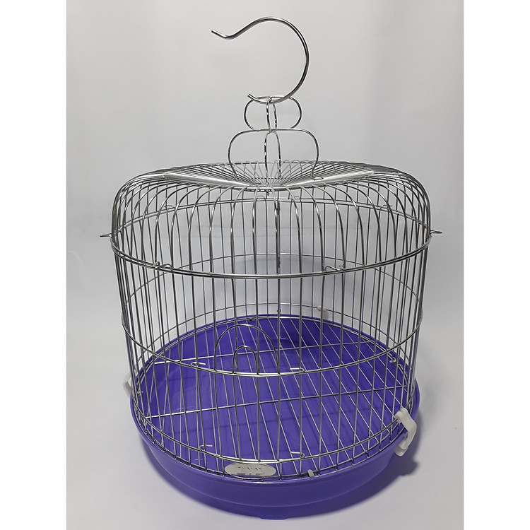 Lồng nuôi chim cu gáy nhiều màu bằng inox giao ngẫu nhiên khổ 38cm x 38cm x 45cm