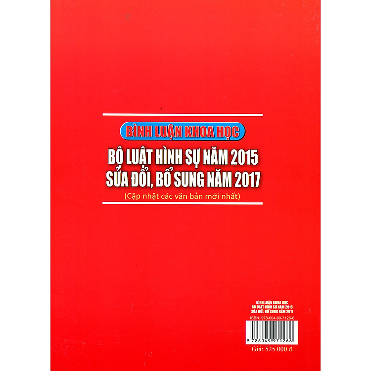 Bình luận khoa học Bộ luật Hình sự năm 2015 - Sửa đổi, bổ sung năm 2017 (Cập nhật các văn bản mới nhất) - Ảnh 2