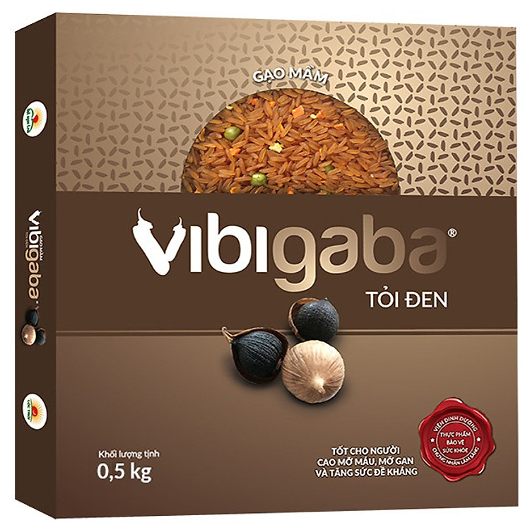 Gạo mầm Vibigaba tỏi đen (0.5kg)