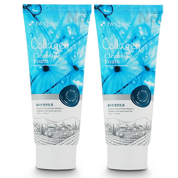 Combo 2 Sữa Rửa Mặt Collagen 3W Clinic (100ml)