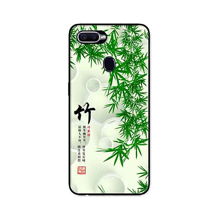 Ốp Lưng in cho Oppo F9 Mẫu Tranh Nền Tre - Hàng Chính Hãng