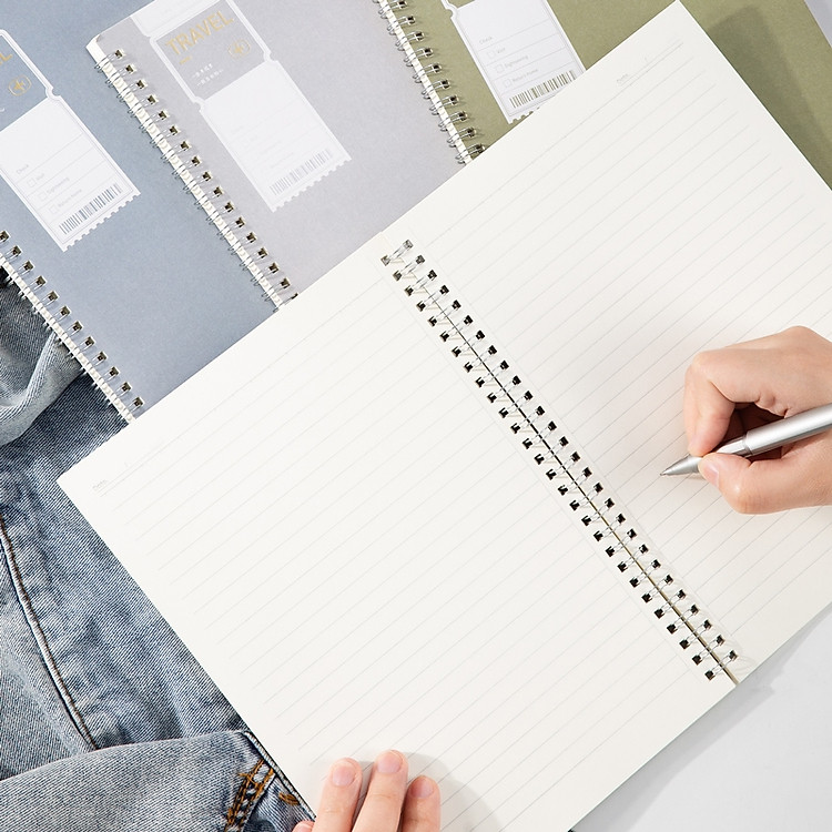 Sổ Tay Ghi Chép Lò Xo Kẻ Ngang B5 (120 trang) - Ảnh 5