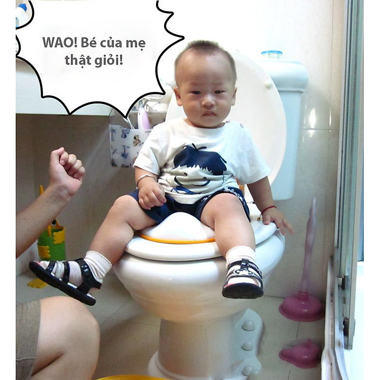 Lót bồn cầu cho bé Z012 - Màu ngẫu nhiên Chính hãng Giá tốt - Hình ảnh 5