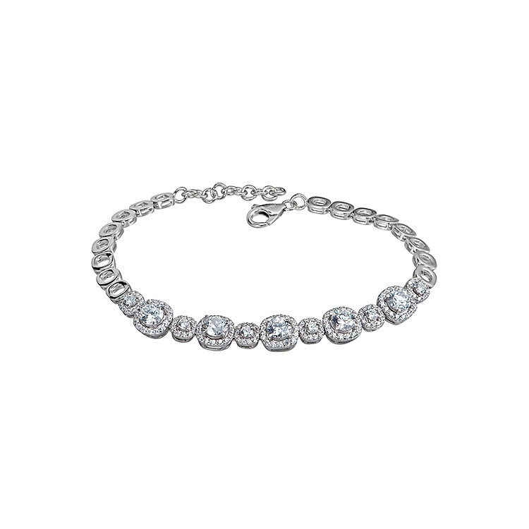 Lắc Tay Nữ Đính Đá PNJSilver 10598.100