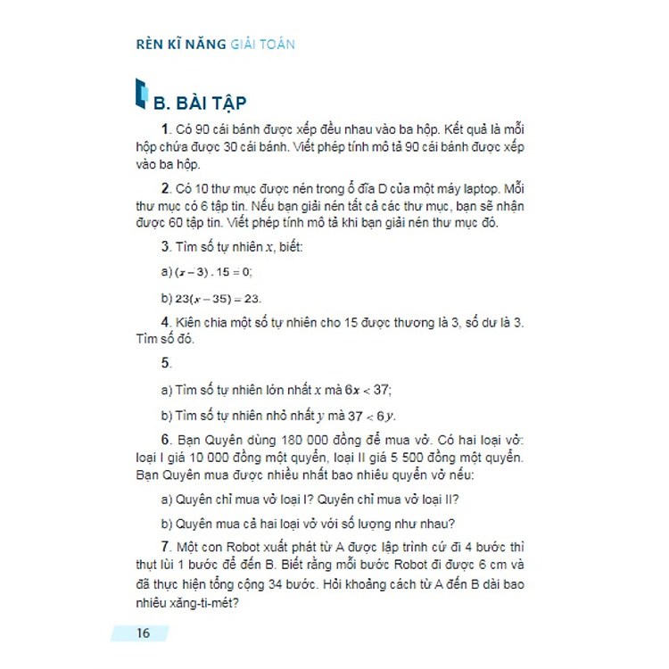 Rèn Kĩ Năng Giải Toán Lớp 6 (Tập 1) - Ảnh 2