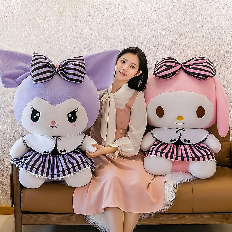 Thú nhồi bông Kuromi đáng yêu 50cm Chính hãng Giá tốt - Hình ảnh 4