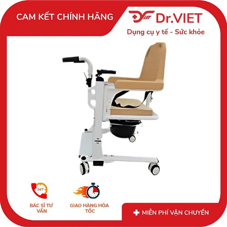 Xe Lăn Nâng Hạ Bệnh Nhân Bằng Pittong Thủy Lực