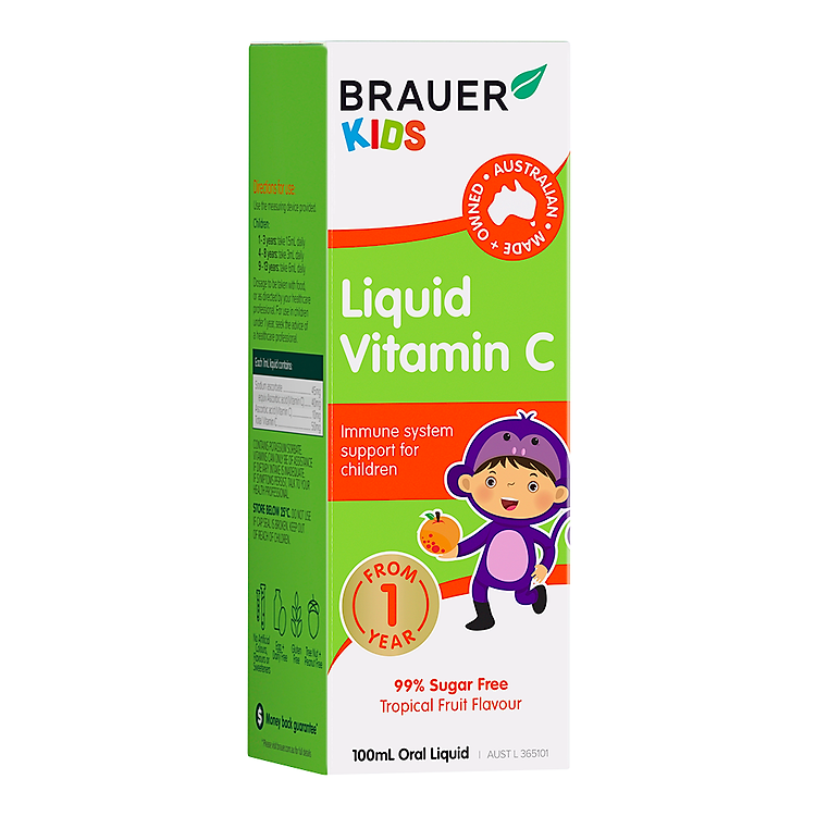 Brauer Kids Vitamin C 100ml Đảm bảo Ưu đãi - Hình ảnh 3