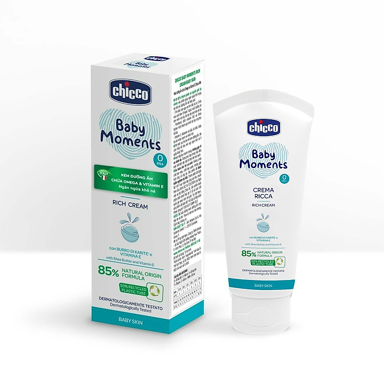 Kem dưỡng ẩm Bơ Cacao Chicco 50ml Chính hãng Tiết kiệm - Hình ảnh 2