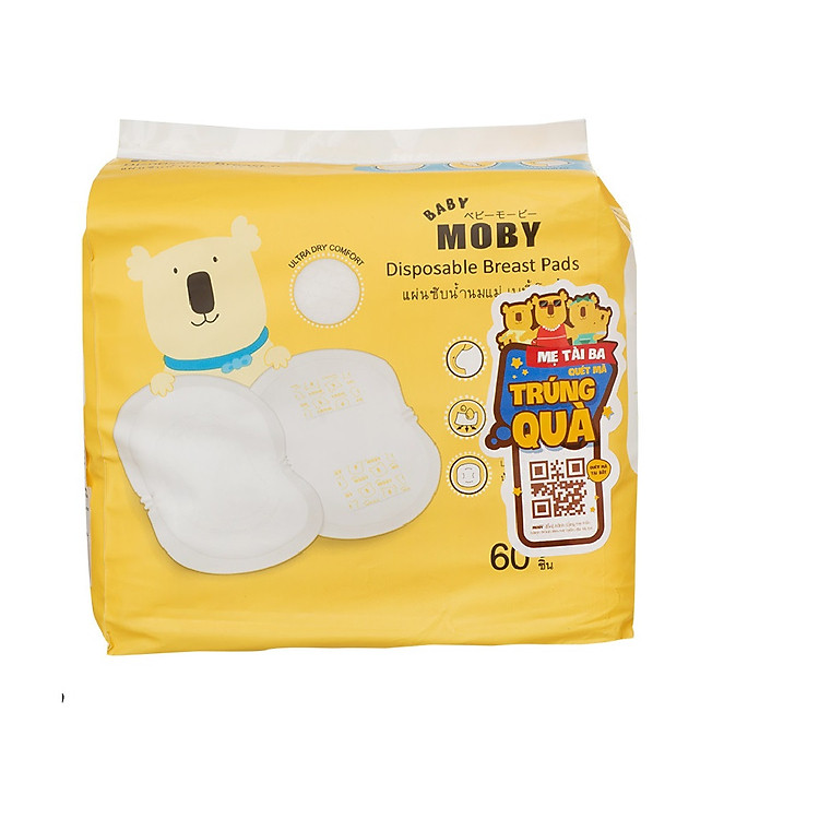 Hộp 60 miếng lót thấm sữa Moby Thái Lan