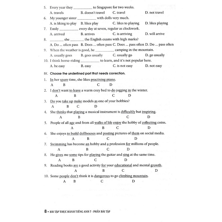 Bài Tập Thực Hành Tiếng Anh 7 - Ảnh 7