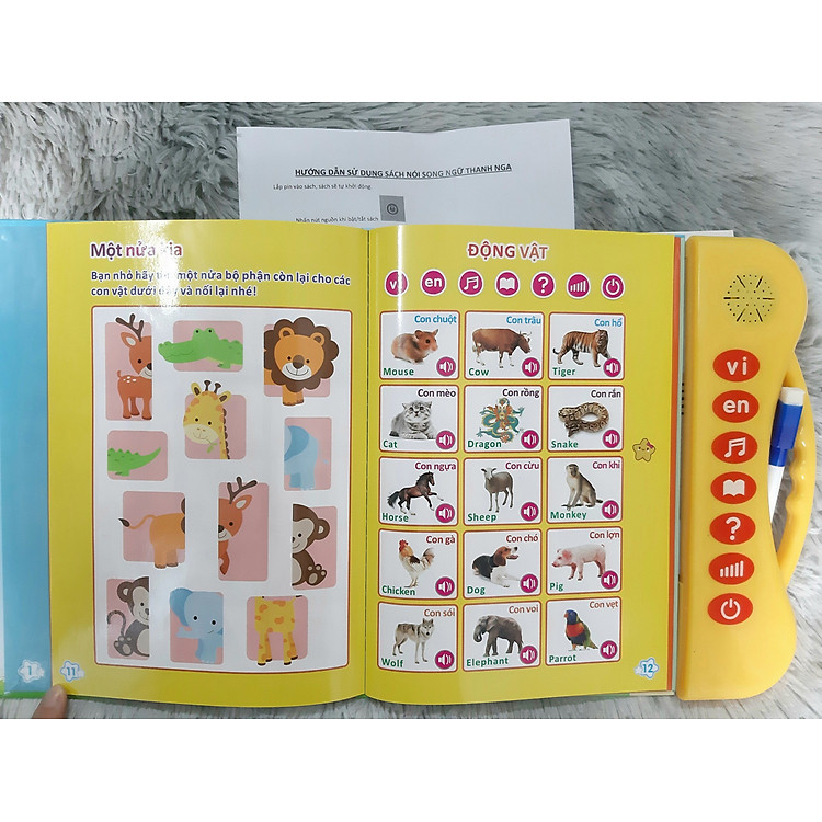 Bảng Nói Điện Tử Song Ngữ Cho Bé Chính hãng Giá tốt - Hình ảnh 4