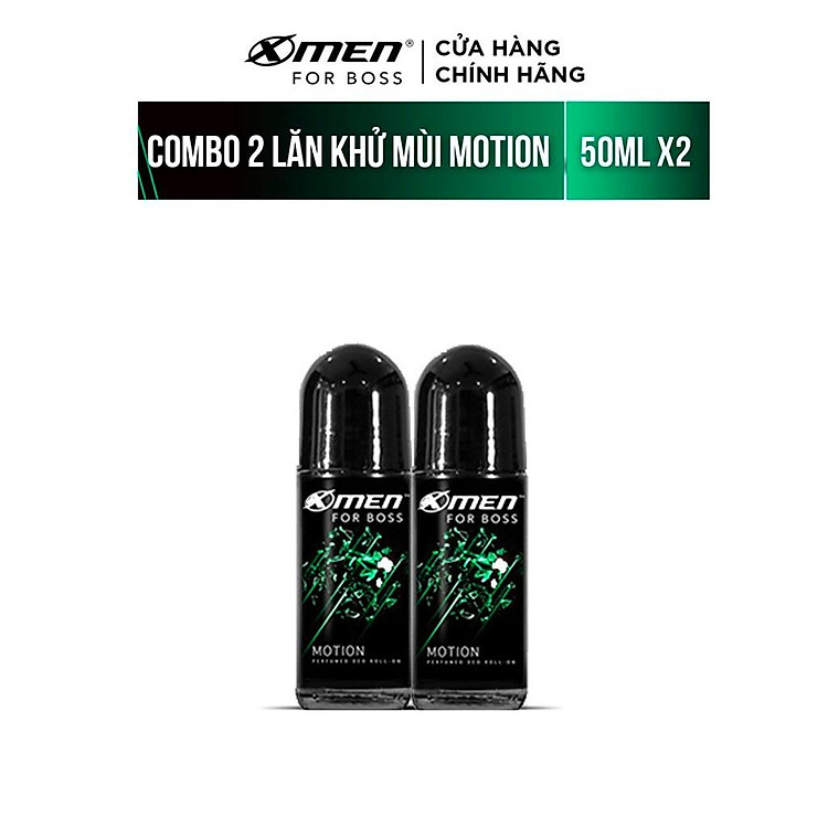 Combo 2 Lăn khử mùi Xmen for Boss 50ml/chai Hương Năng Động Motion