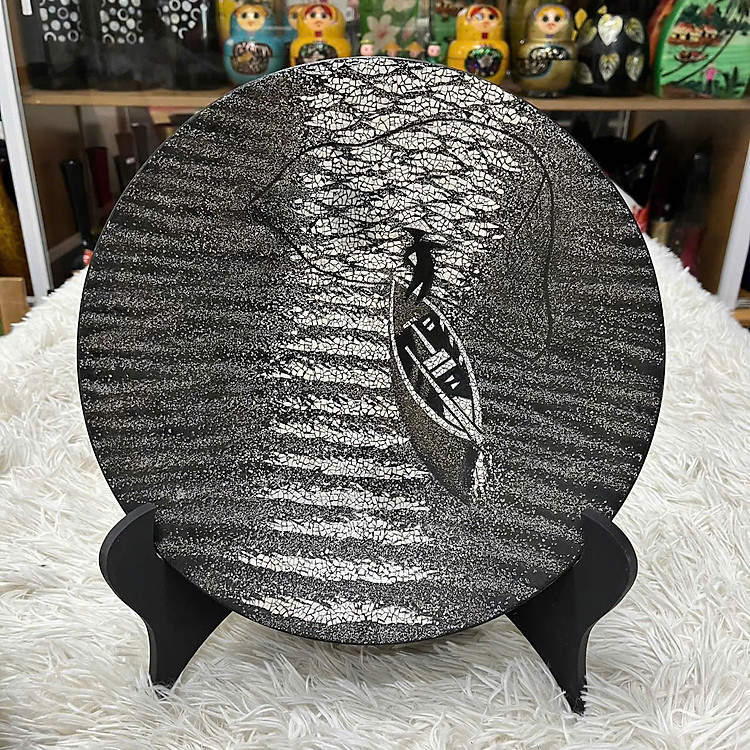 Dĩa Sơn Mài Thanh Bình Lê (20 cm) - Ảnh 7