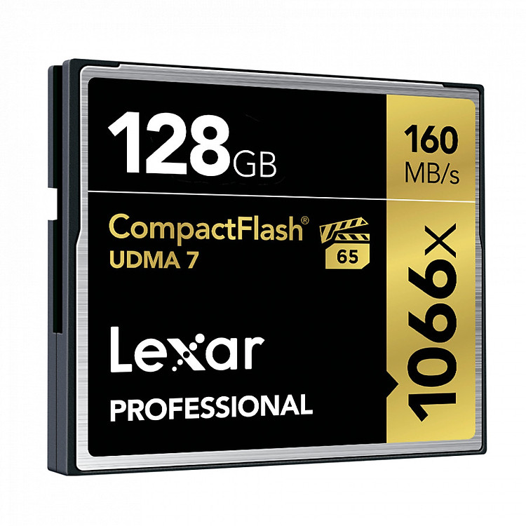 Thẻ Nhớ Lexar CF 128GB Professional 1066x (160 Mb/s) - Hàng chính hãng