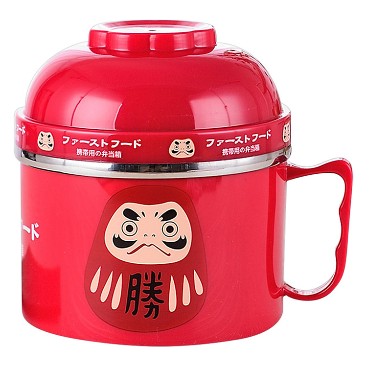 Tô Inox Ăn Mì Có Nắp Đậy Và Quai Cầm