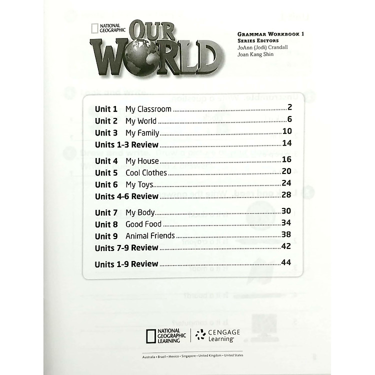 OUR WORLD AME 1 GRAMMAR WORKBOOK - Ảnh 3