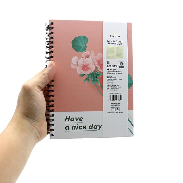 Sổ Lò Xo Bìa Cứng Minimalist A5 (160 trang 80gsm) - Ảnh 6