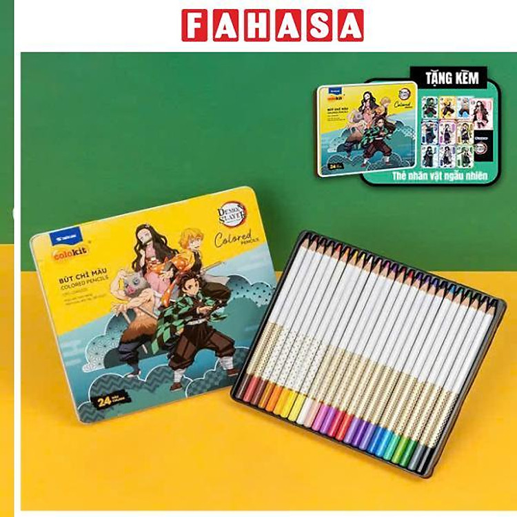 Bút Chì Màu Thanh Gươm Diệt Quỷ Colokit CPC-C043 (24 chiếc)