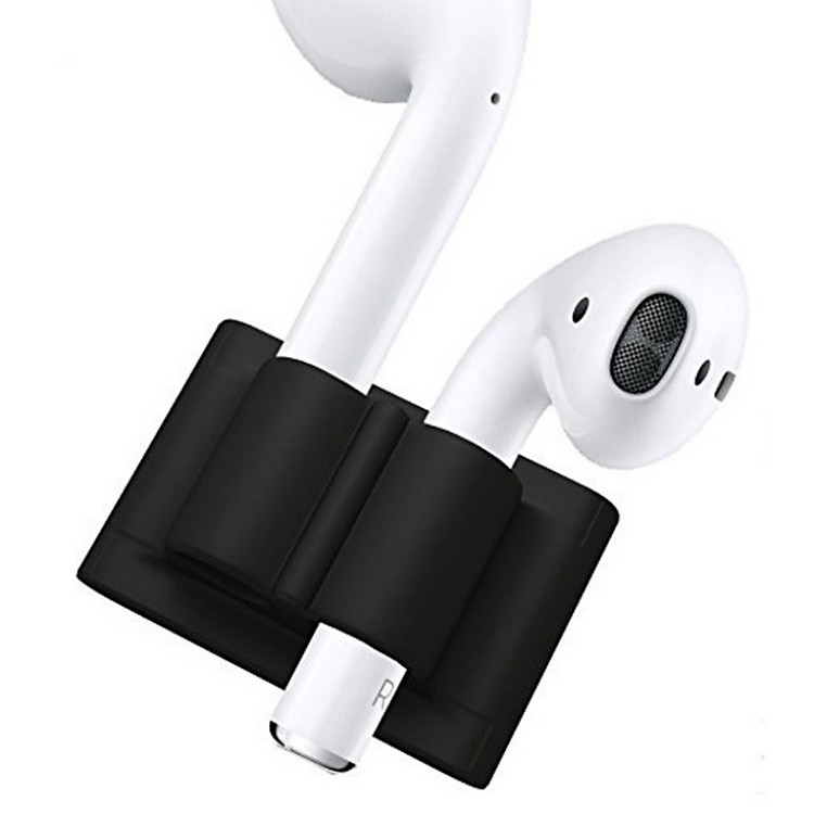 Đế silicon chống rớt Airpods xỏ vào dây đồng hồ, balo