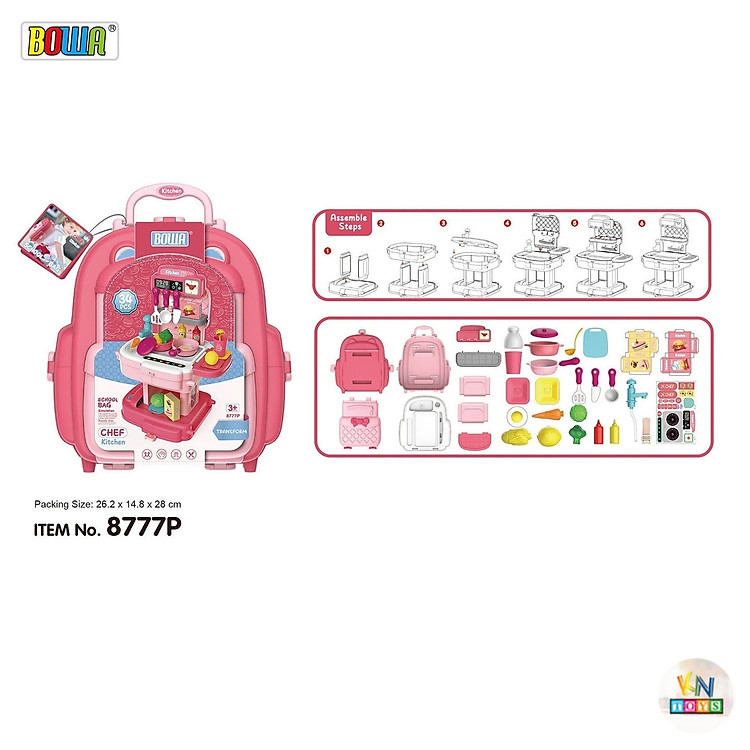 Bộ Đồ Chơi Nhập Vai BOWA 8777P Chính hãng Giá rẻ - Hình ảnh 2