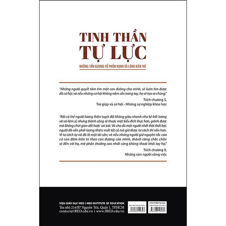 Tinh Thần Tự Lực - Những Tấm Gương Về Phẩm Hạnh Và Lòng Kiên Trì - Ảnh 2