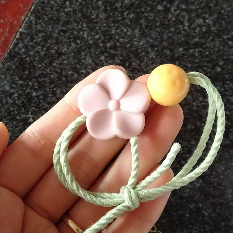 5 Dây buộc tóc có cánh hoa đẹp , dễ thương