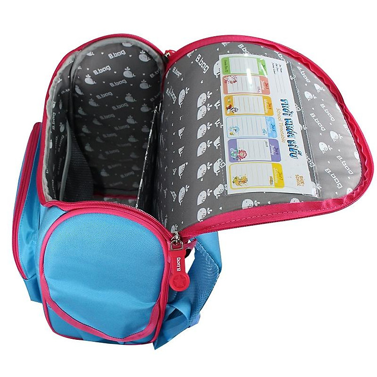 Ba Lô Chống Gù Genius Box F2-Mermaid B-12-108 Xanh Nhạt - Ảnh 6