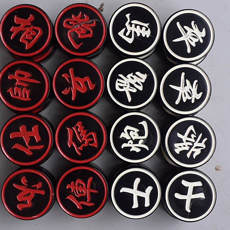 Quân cờ tướng sừng trâu đen 3,5cm Chính hãng Tiết kiệm - Hình ảnh 2