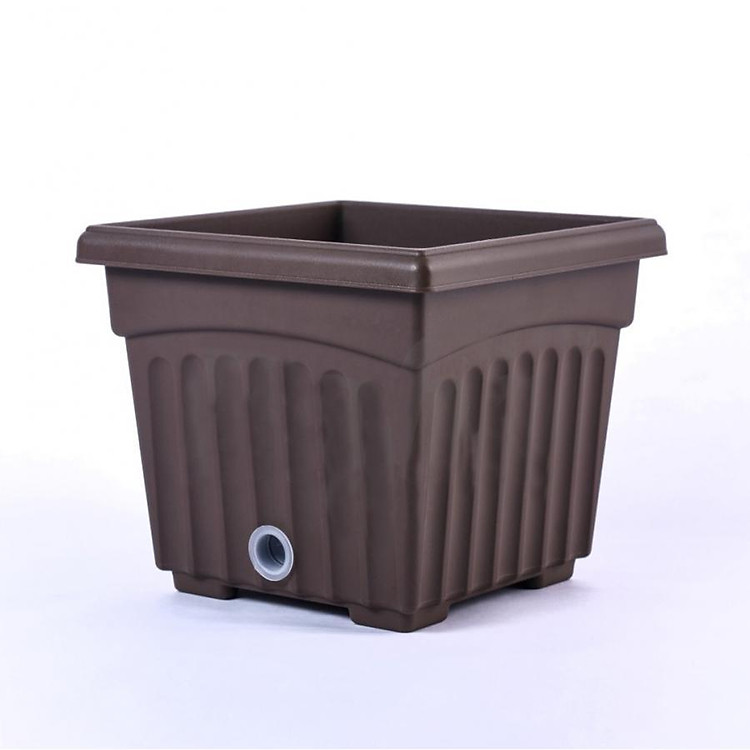 Chậu hoa nhựa vuông BABA BI-SQ-200-ZG hàng nhập khâu Malaysia thân thiện với môi trường