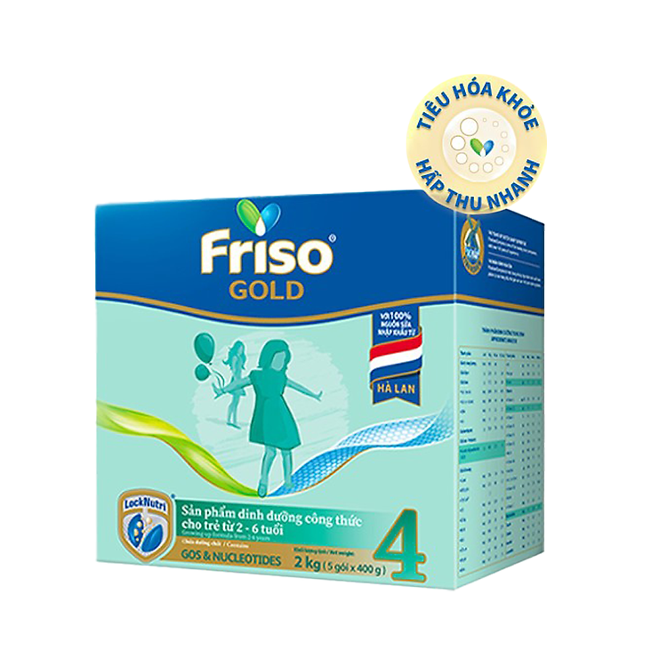 Sữa Bột Friso Gold 4 Hộp 2KG Giá tốt - Hình ảnh 2