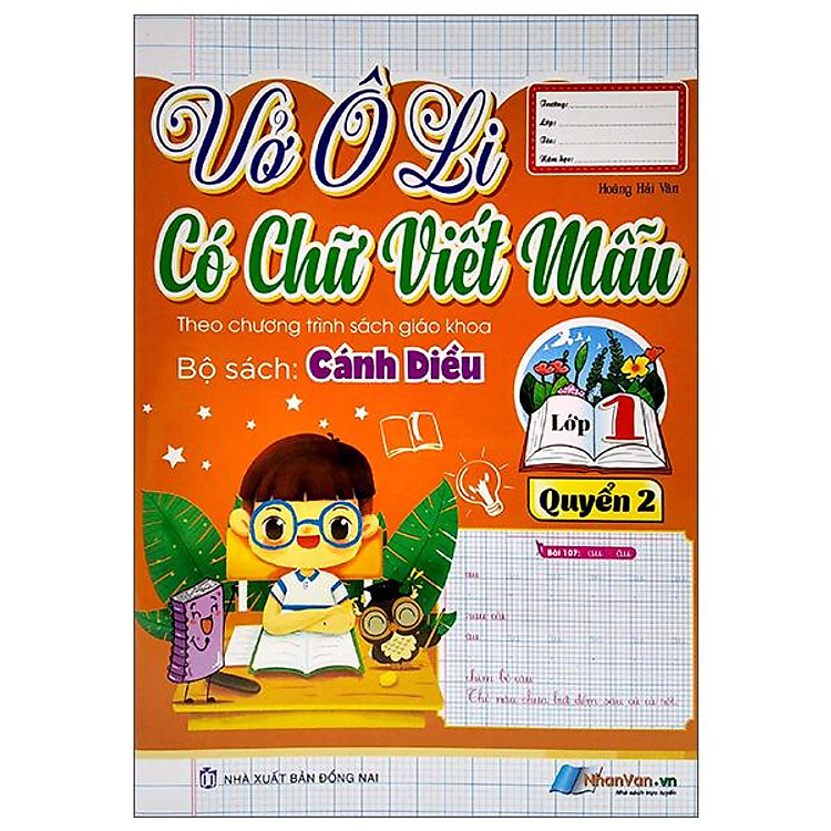 Vở Ô Li Có Chữ Viết Mẫu 1 – Quyển 2