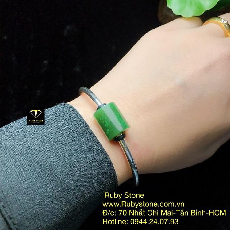 Lắc tay bạc lu thống ngọc xinh yêu tại Ruby Stone