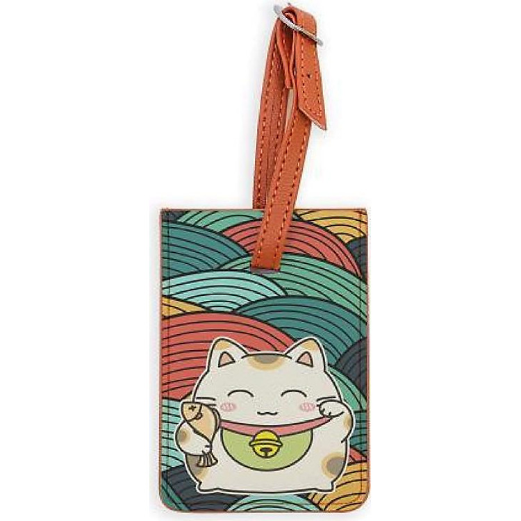 Thẻ Đeo Hành Lý Mèo May Mắn Bisu Bisu - INK-499-001