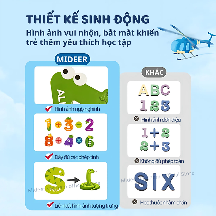 Mua Bộ nam châm chữ cái và số Mideer Chính hãng Giá rẻ - Hình ảnh 5