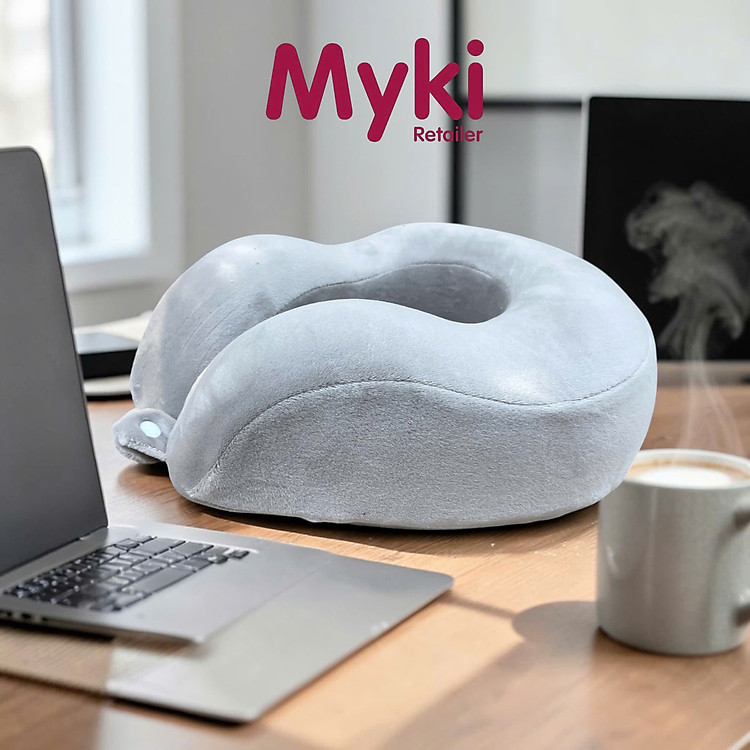 Gối Kê Cổ Cao Su Non Êm Mềm Hỗ Trợ Cổ Vai Gáy Đi Xe Đi Máy Bay Văn Phòng
