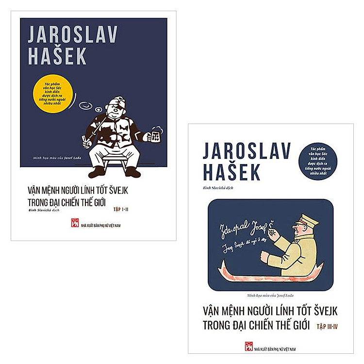 Vận Mệnh Người Lính Tốt Švejk Trong Đại Chiến Thế Giới (Bộ 2 cuốn – Tập I đến IV)