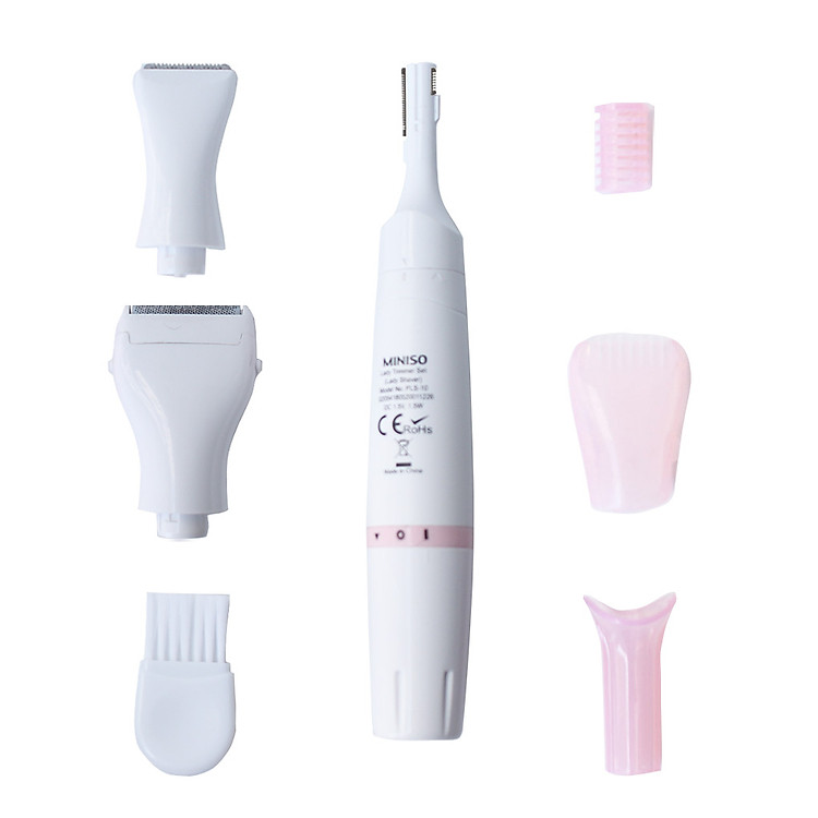 Máy cạo lông đa năng Nhật Bản chạy pin dành cho nữ giới 3 đầu MINISO TRIMMER ( cạo lông mày, lông mặt, nách, lông chân, lông vùng bikini đến tận gốc lông)-MNS063