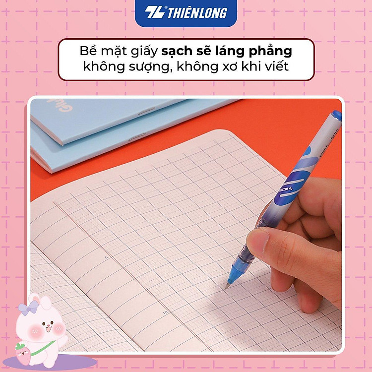 Tập học sinh 48 trang 5 ô ly vuông 2.5mm (100gsm) - NB-116 Thiên Long (5 tập) - Ảnh 4
