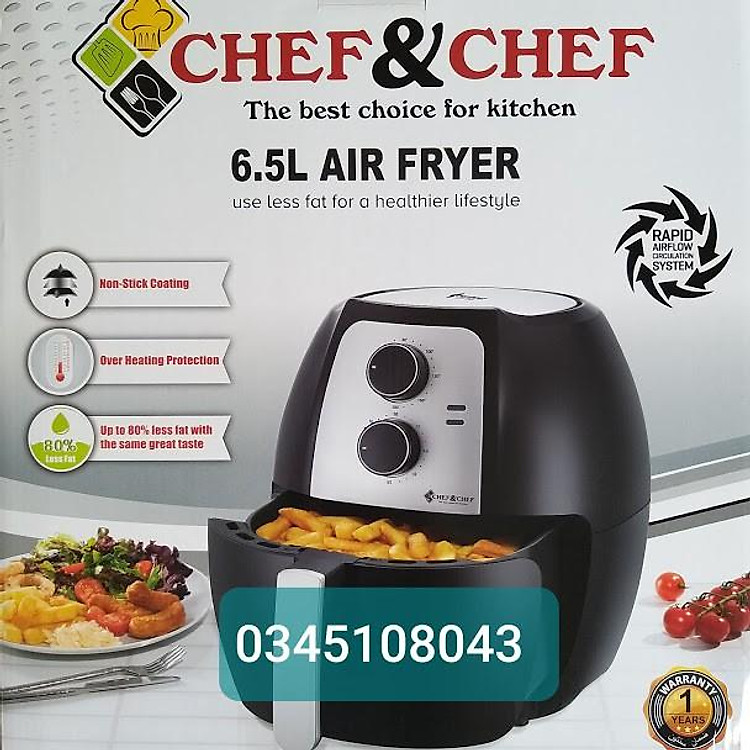 NỒI CHIÊN KHÔNG DẦU CHEF&CHEF YJ-702 DUNG TÍCH 6.5L