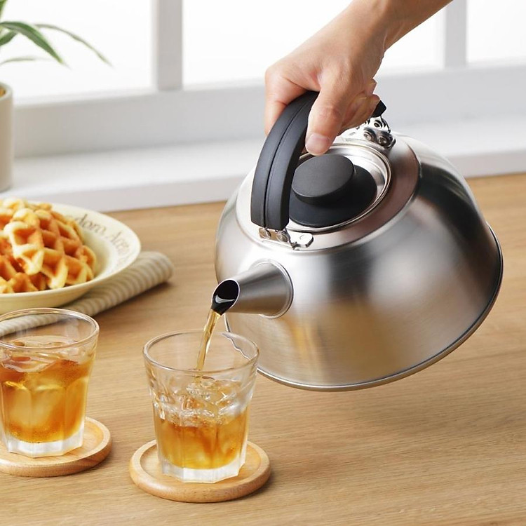 Ấm đun nước bếp từ kèm lọc trà Yoshikawa 2.8L (SJ-1775) - Hàng Nội Địa Nhật Bản