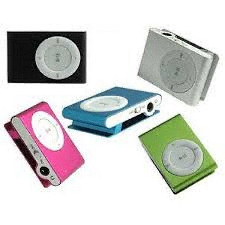 Máy Nghe Nhạc MP3 Mini Vỏ Nhôm, Kẹp Áo Hỗ Trợ Thè Nhớ TF - Hàng nhập khẩu (Giao Màu Ngẫu Nhiên)