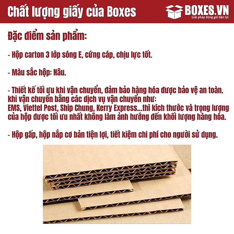 Hộp Carton Đóng Gói (100 chiếc) - Ảnh 5