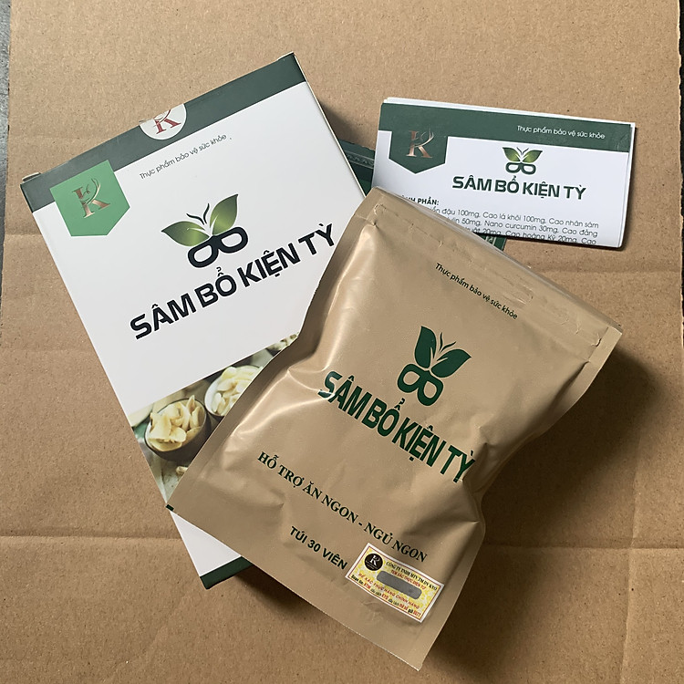 Thực phẩm bảo vệ sức khỏe Sâm bổ kiện tỳ - Hỗ trợ ăn ngon, ngủ ngon (Túi 30 viên)