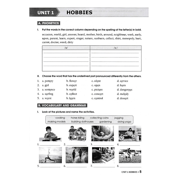 Bài Tập Tiếng Anh 7 - Có Đáp Án - Ảnh 4