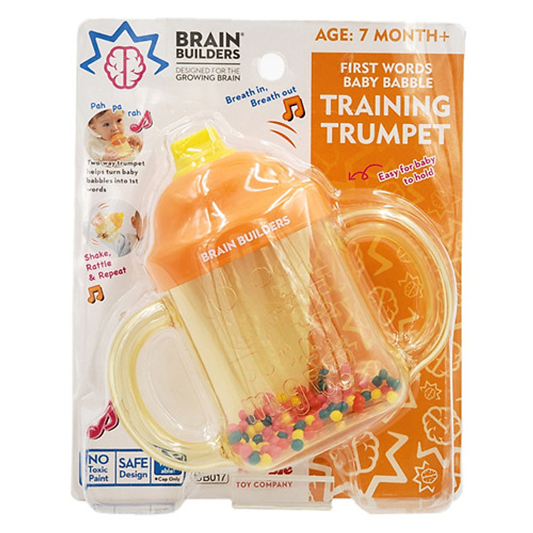 Đồ chơi bé sơ sinh 7 tháng tuổi | Bé tập thổi Training Trumpet - Brain Builder TB017