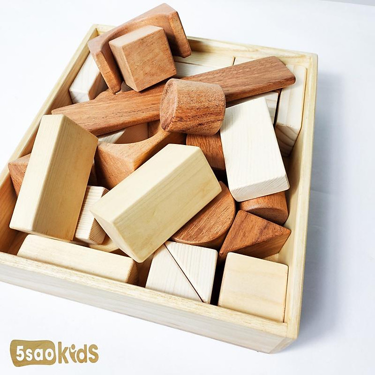 Bộ xếp hình khối 31 miếng gỗ Chính hãng Giá rẻ - Hình ảnh 4