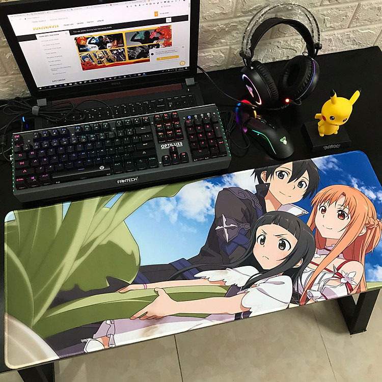 Miếng Lót Chuột, Bàn Di Chuột, mouse pad anime Sword Art Online cỡ lớn (80x30x0.3)