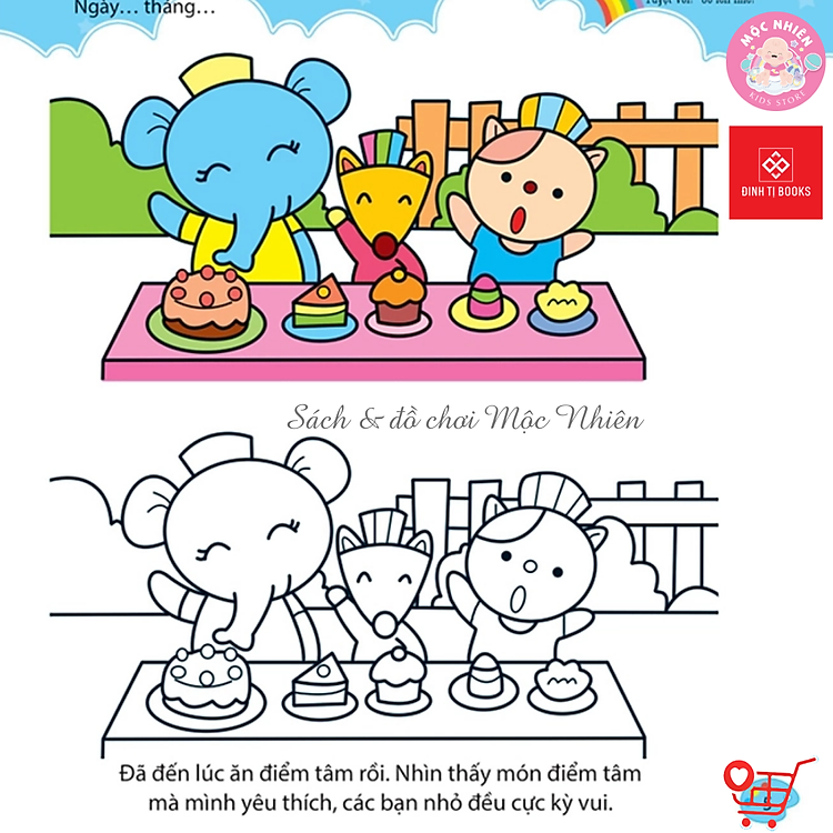 Bé Tập Tô Màu - Từ Cơ Bản Đến Nâng Cao (Nhiều chủ đề) - Ảnh 7